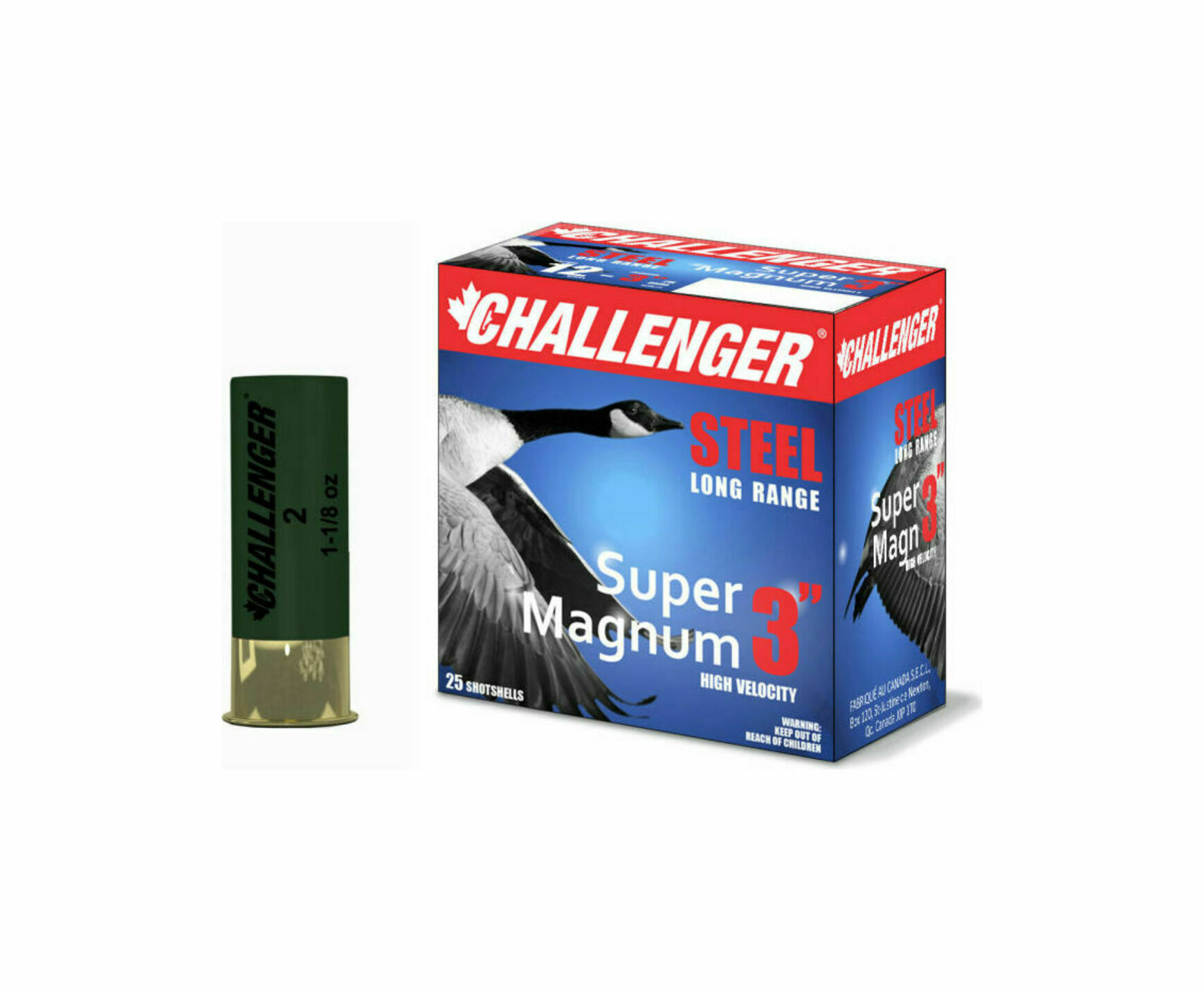 Challenger - Super Magnum 12 GA 3" 1-1/8 OZ #BB Shotshells