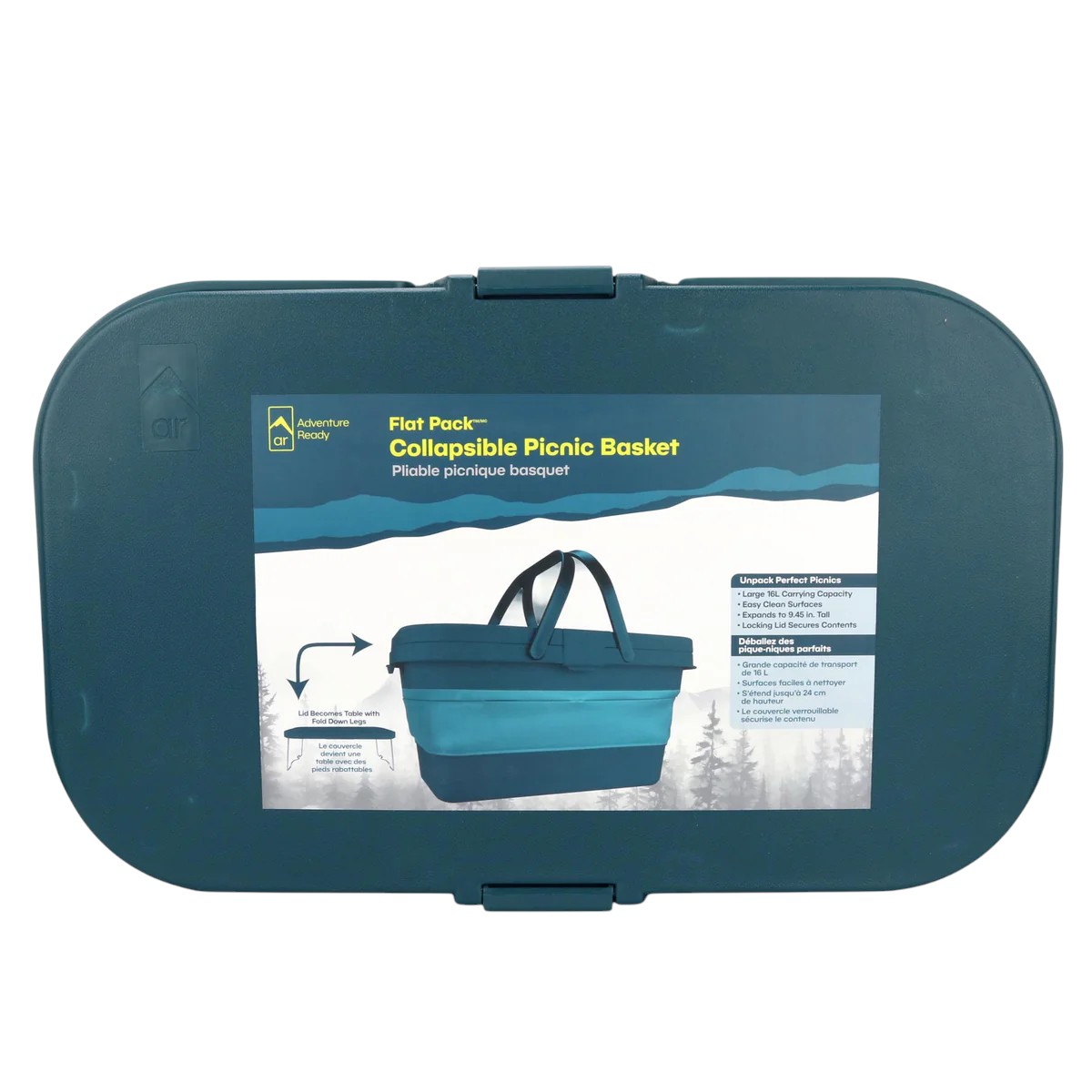 Adventure Ready - Flat Pack Collapsible Picnic Basket
