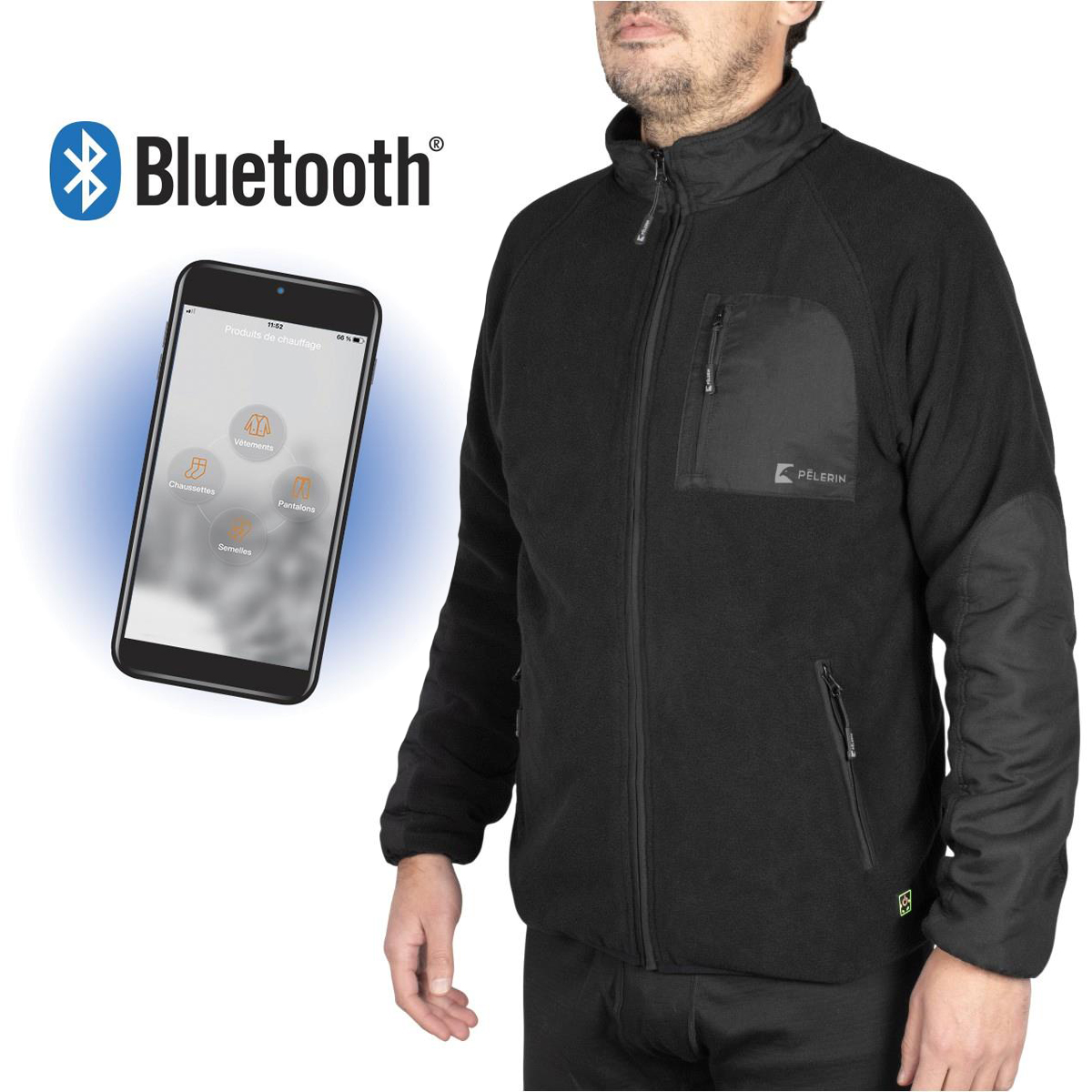 Pèlerin - Men's - Bluetooth - Heated Fleece Jacket
