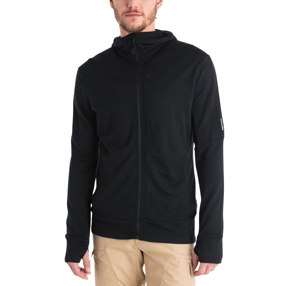 Icebreaker - Veste à capuchon à manches longues Merino 260 Quantum pour homme
