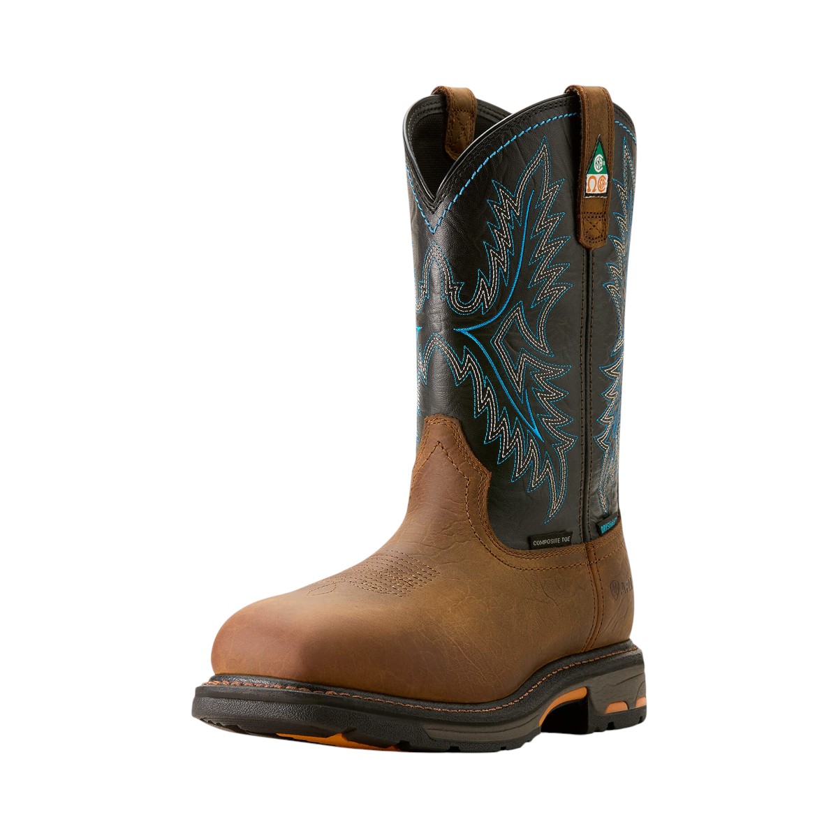 Ariat - Men's 11" Western Square Toe Waterproof Leather Work Boots