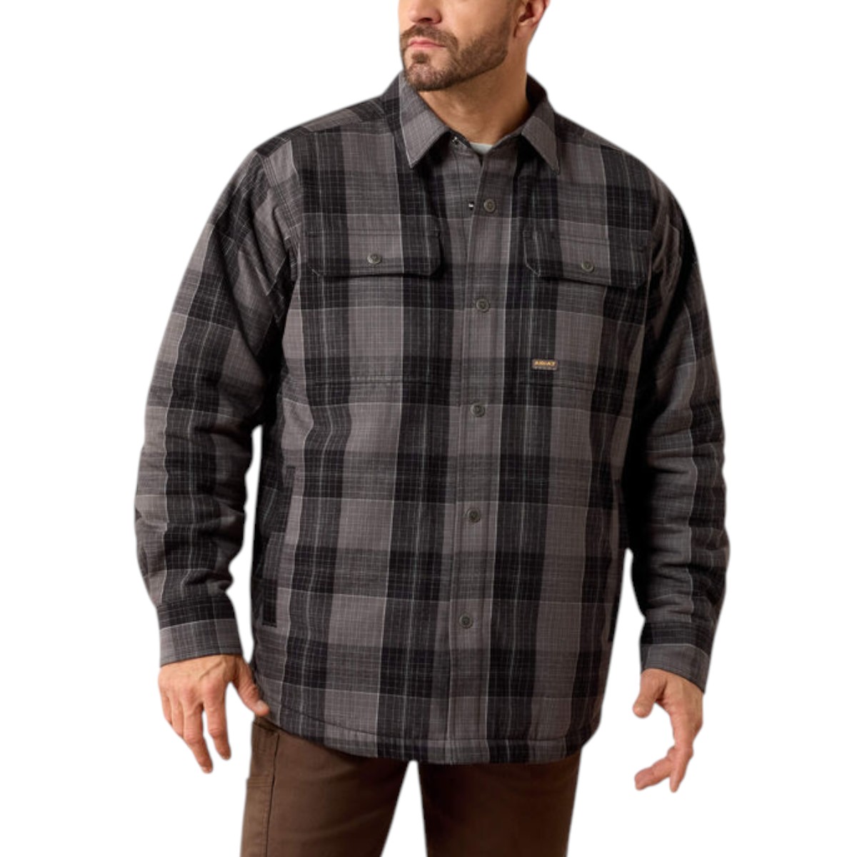 Ariat - Chemise isolante en flanelle Rebar pour homme