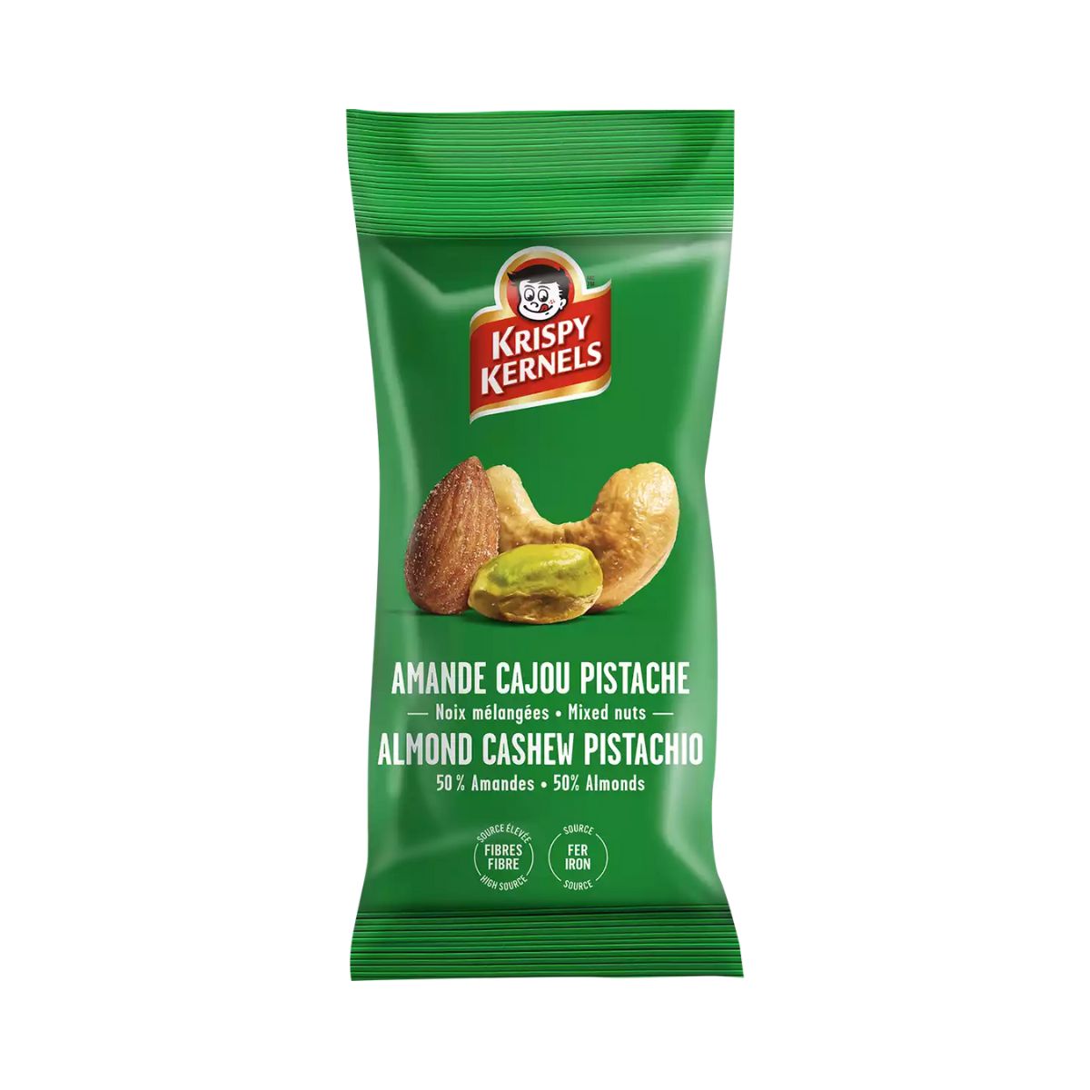 Krispy Kernels - Mixed nuts (Almond, cashew, pistachio) - 60 g
