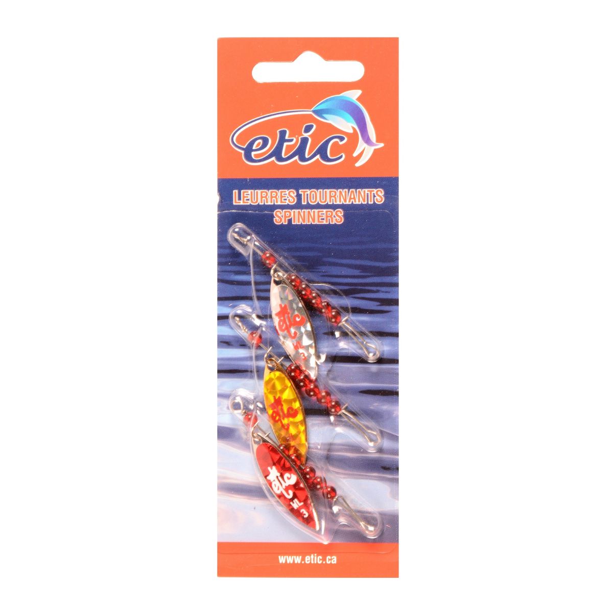 Etic - Assorted Willow Leaf Spinners With Reflectolite 5111x