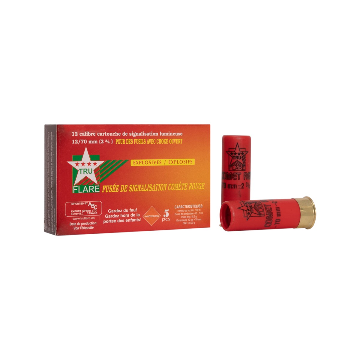 Tru Flare - Red Signal Comet Flare - 12 GA