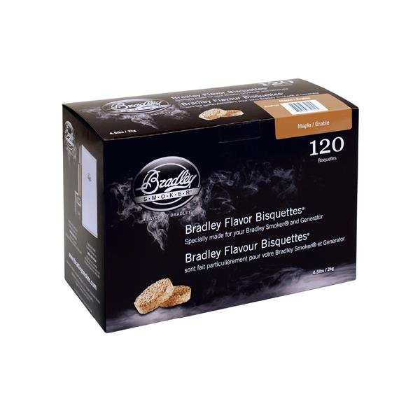 Bradley Smoker - Paquet de 120 bisquettes pour fumoir Bradley à saveur d'érable