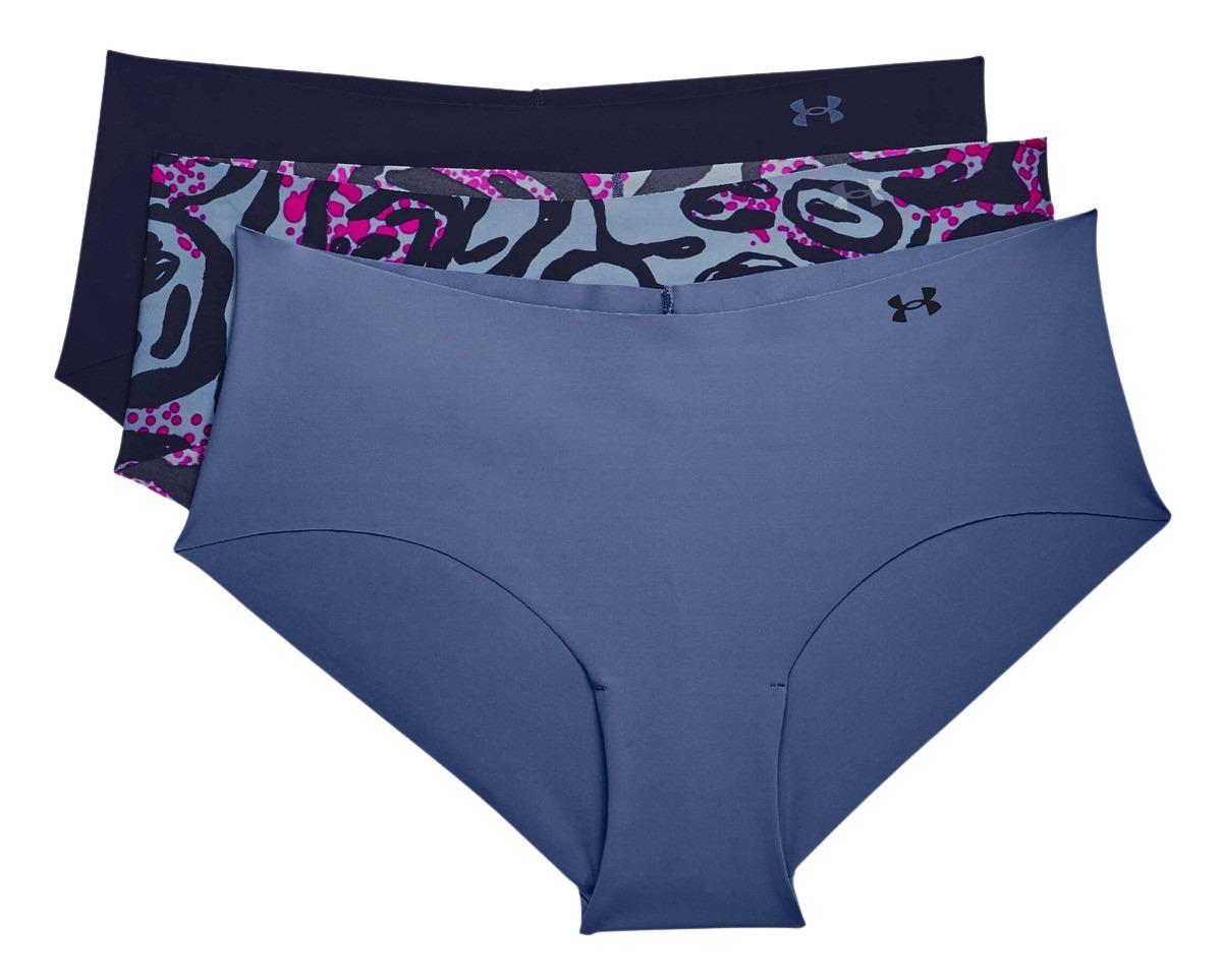 Sousvêtement Pure Stretch Hipster Print paquet de 3 pour femme Under Armour Latulippe Sousvêtement Pure Stretch Hipster Print paquet de 3 pour femme Under Armour Latulippe