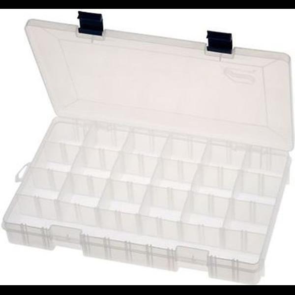 Plano Stowaway 24-Compartment Utility Box - Transparent, 14 x 9.13
