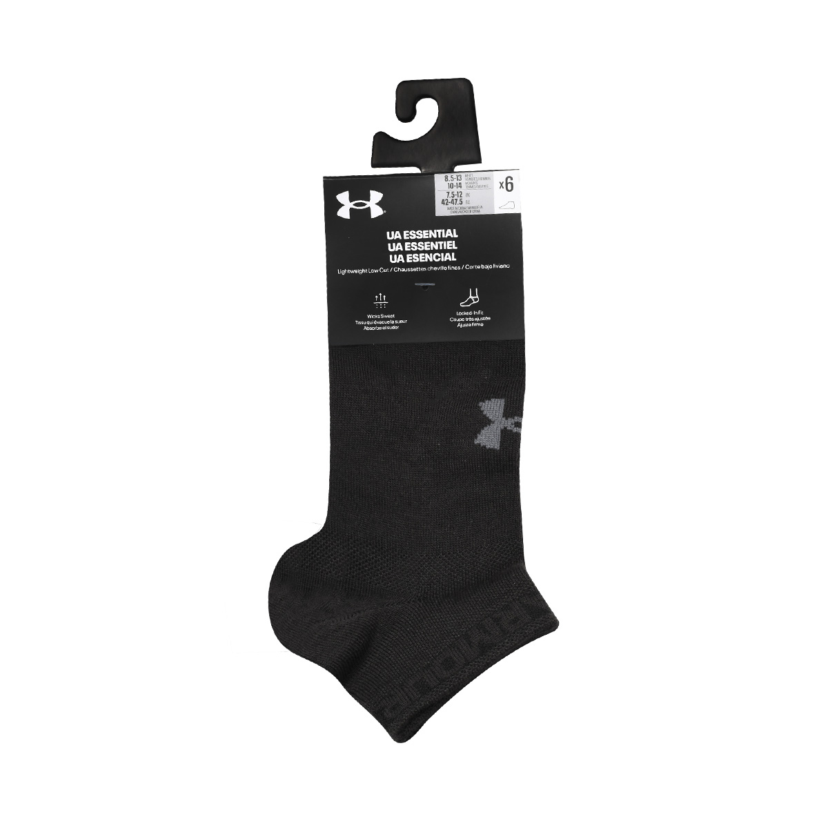 Under Armour - Unisex UA Essentials Ankle Socks - 6 pairs