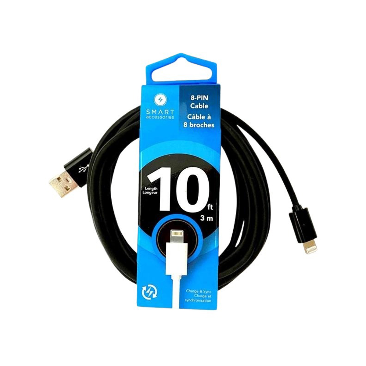 SRP - Smart 10′ 8 PIN Charging Cable
