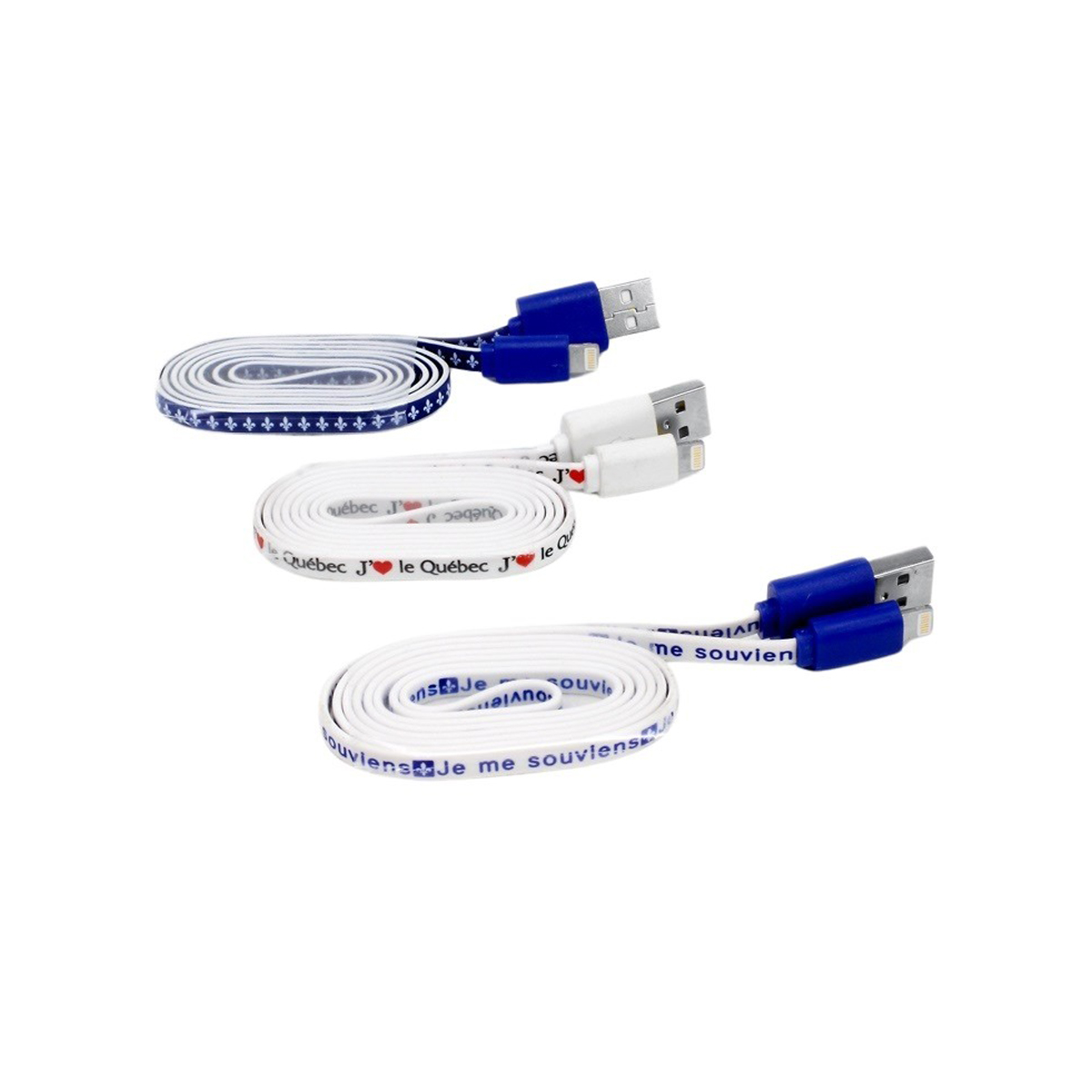 SRP - 8 PIN Charging Cable in Quebec Colors