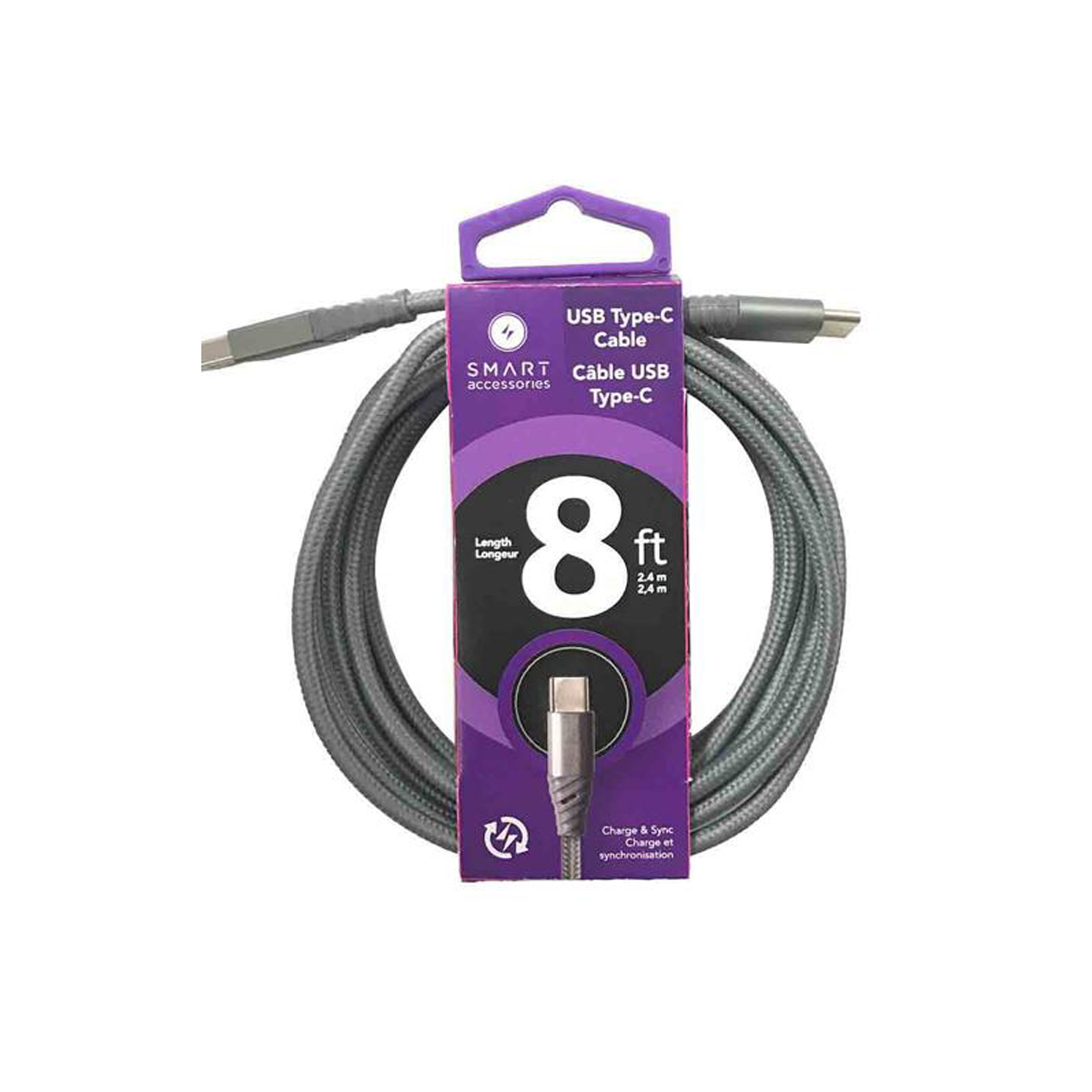 SRP - Smart 8′ Type C Charging Cable - Solid
