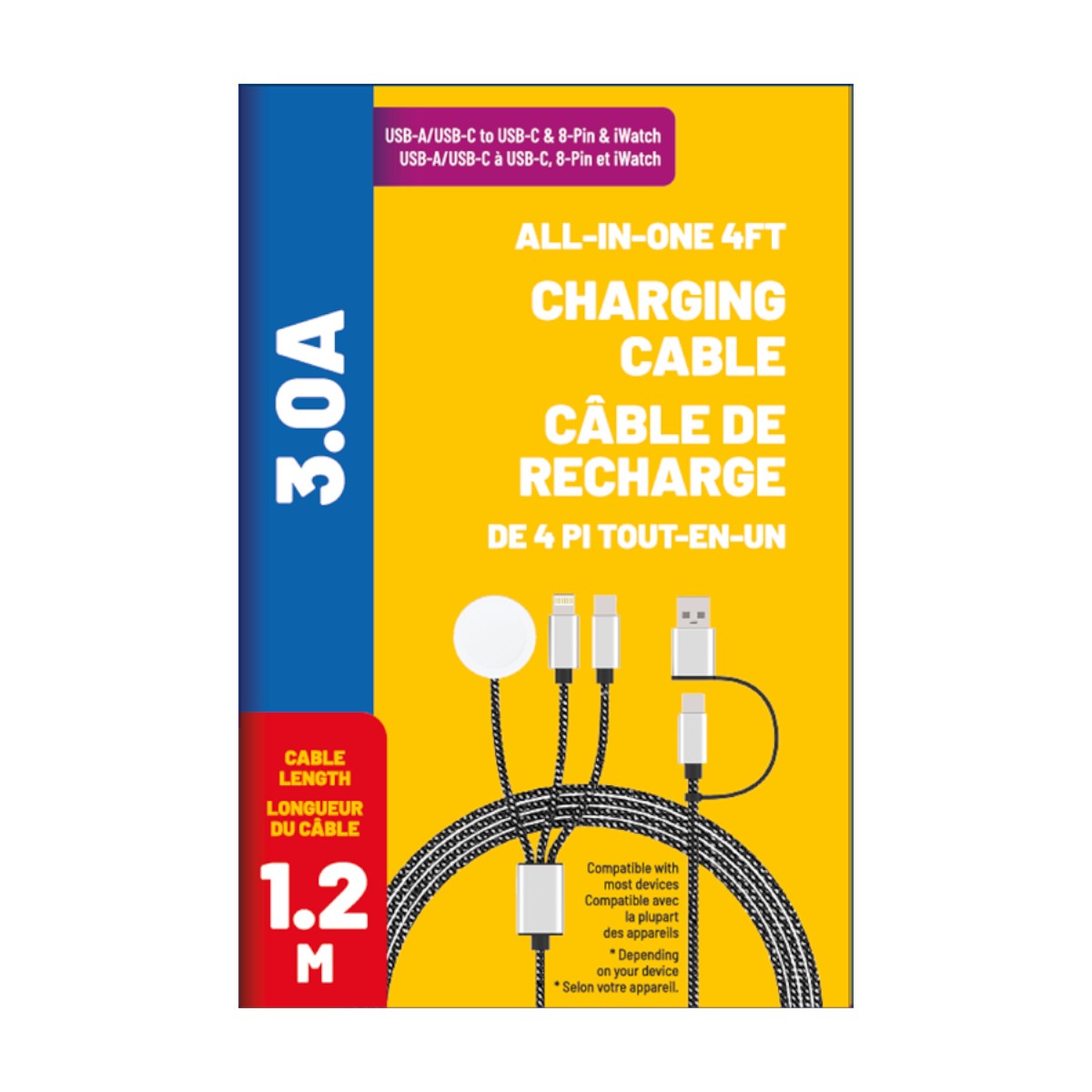 SRP - All-In-One 4 ft Charging Cable