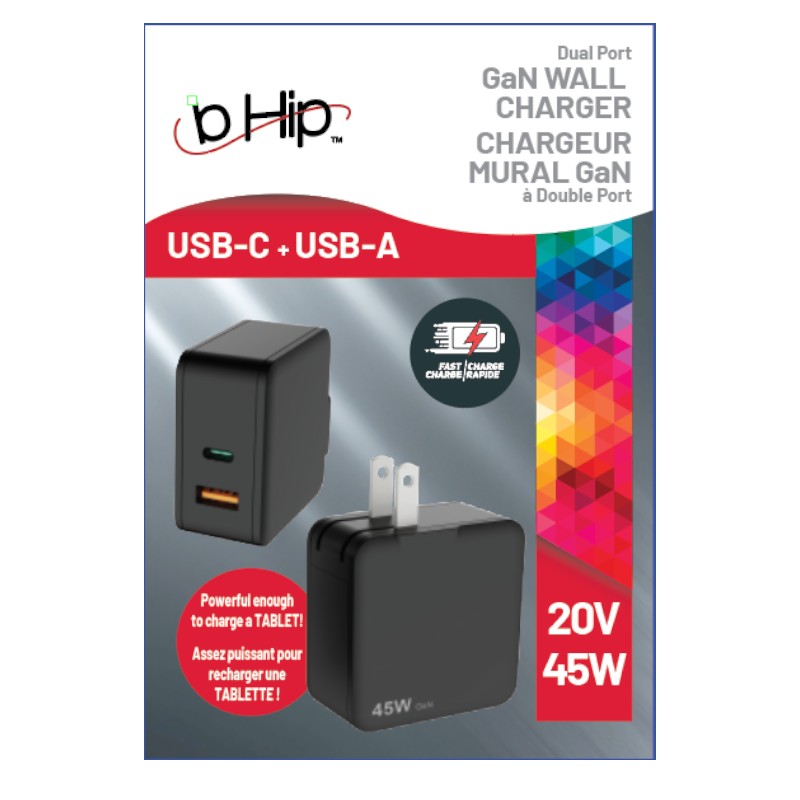 SRP - PD45W GaN 2-Port Wall Charger