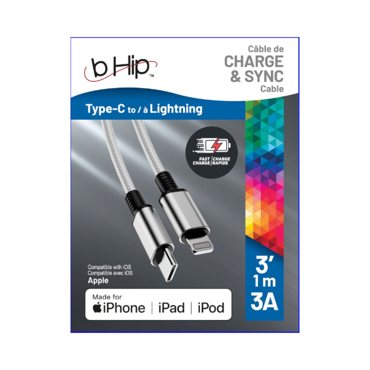 BHip - 8-Pin To Type-C (MFi) Cable