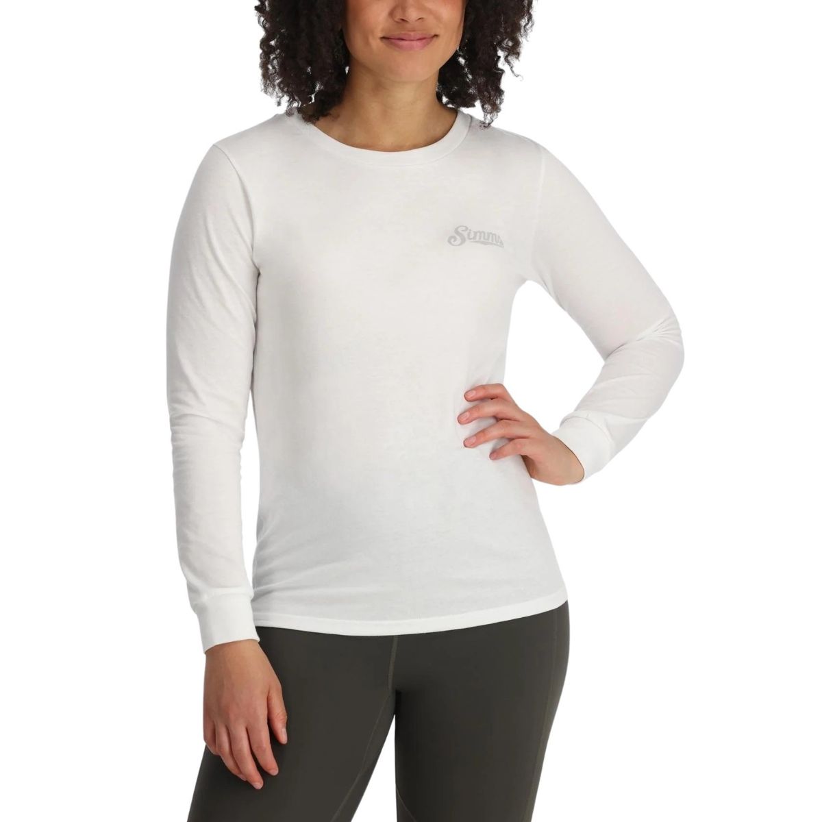 Simms - T-shirt Royal Wulff Fly LS pour femme