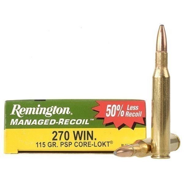 Remington - Balles Managed-Recoil .270 WIN 115gr