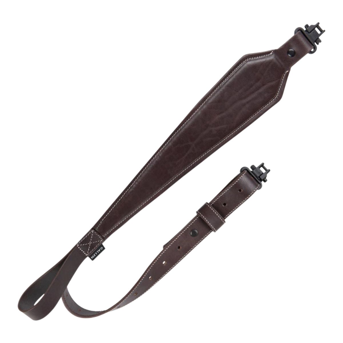 Allen - Mahogany Plain Dark Leather Rifle Sling