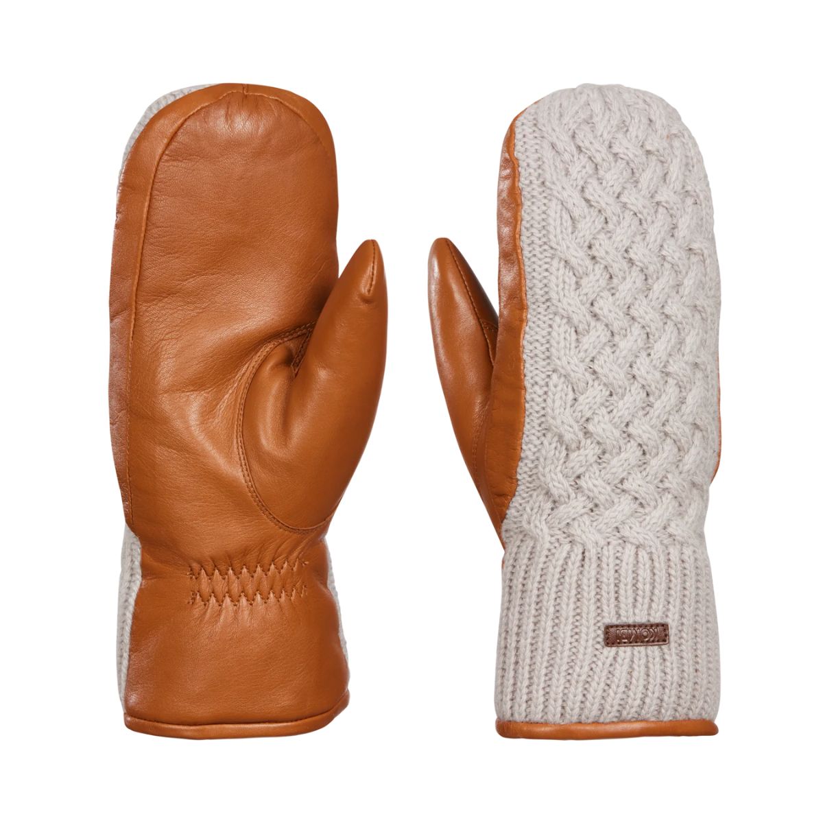 Kombi - Women's Ariana Knit and Leather Mittens