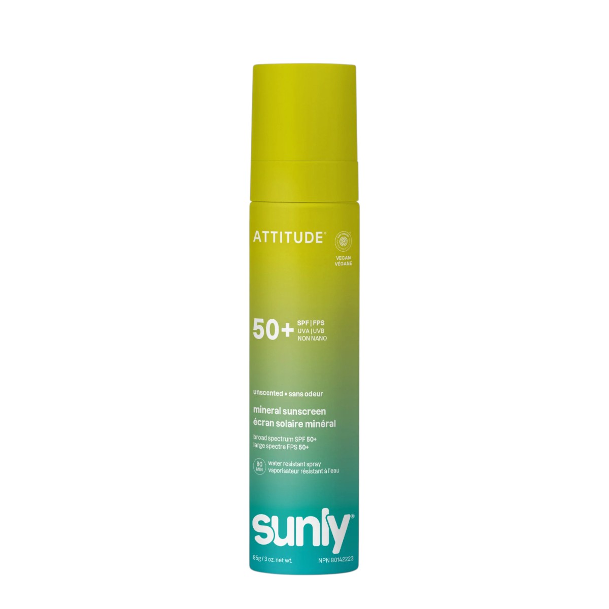 Attitude - Odorless Sunly Spray Mineral Sunscreen - SPF 50