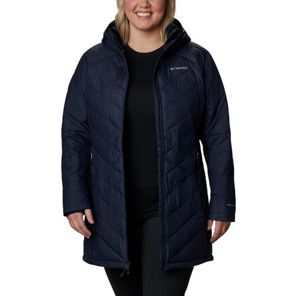 Columbia Womens Heavenly Long Hybrid Jacket Small Thermal Reflective  Insulated