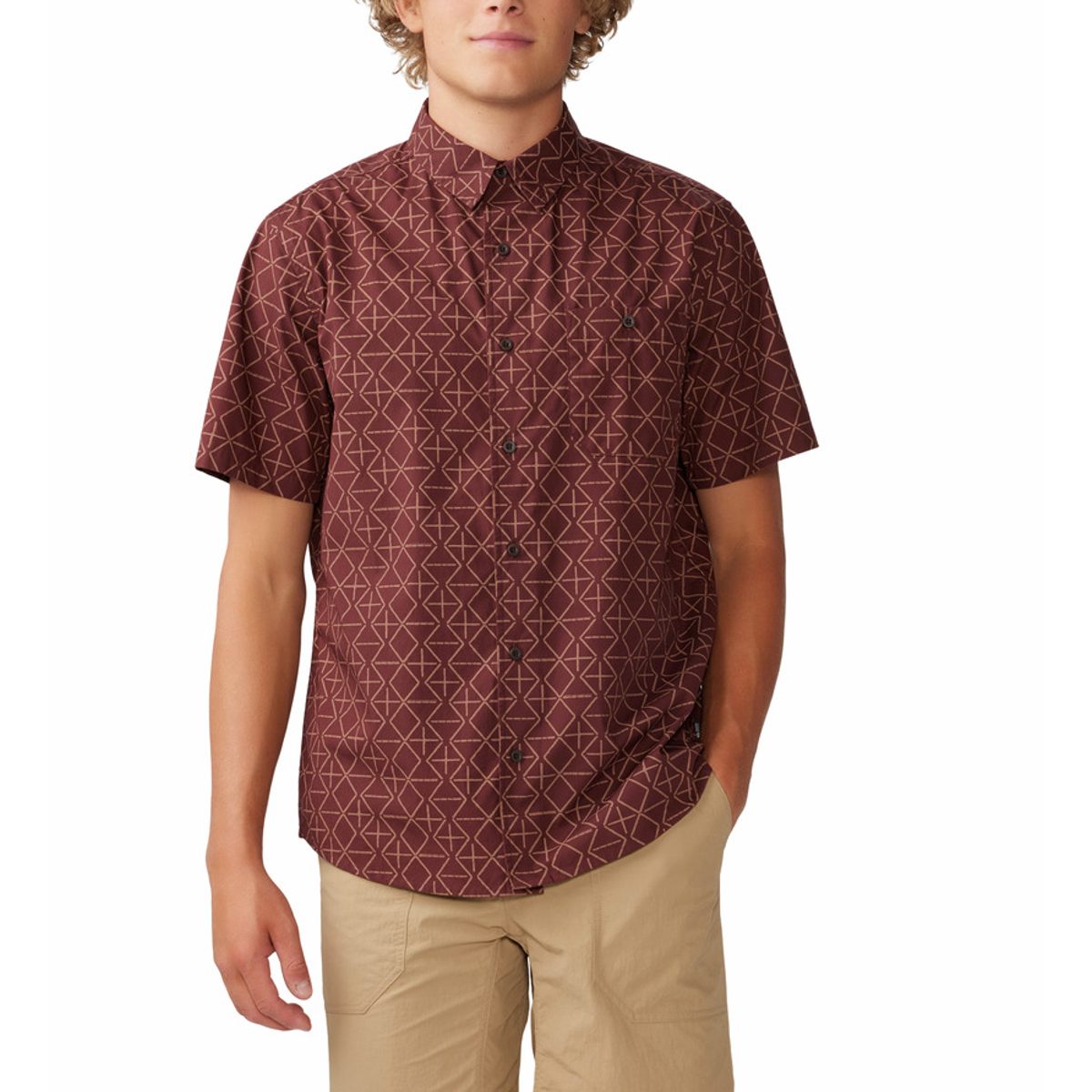 Chemise Mountain Khakis Manches Courtes - Homme - Taille M - À Carreaux - Occasion TBE