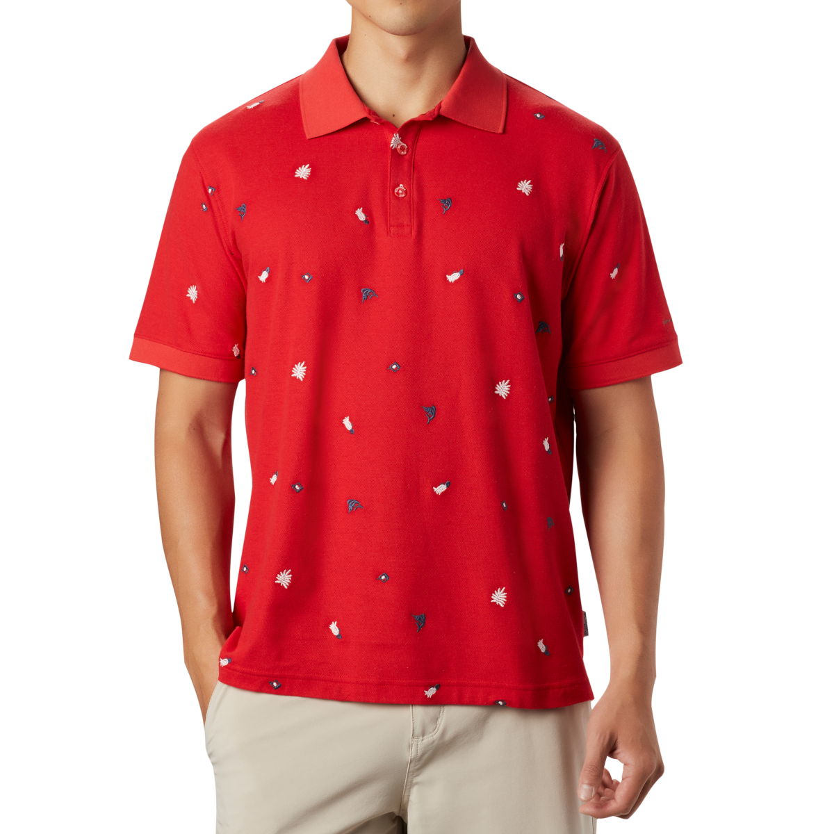Columbia - Polo PFG Global Tossed Embroidery pour homme