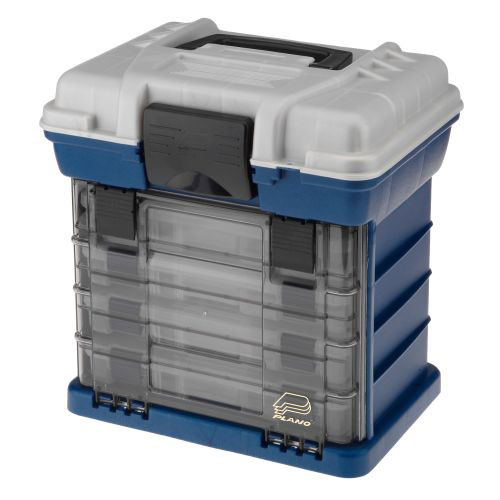 Boîte De Pêche PLANO 6202 à 2 Plateaux - Fabriquée Aux USA - Bleu/gris