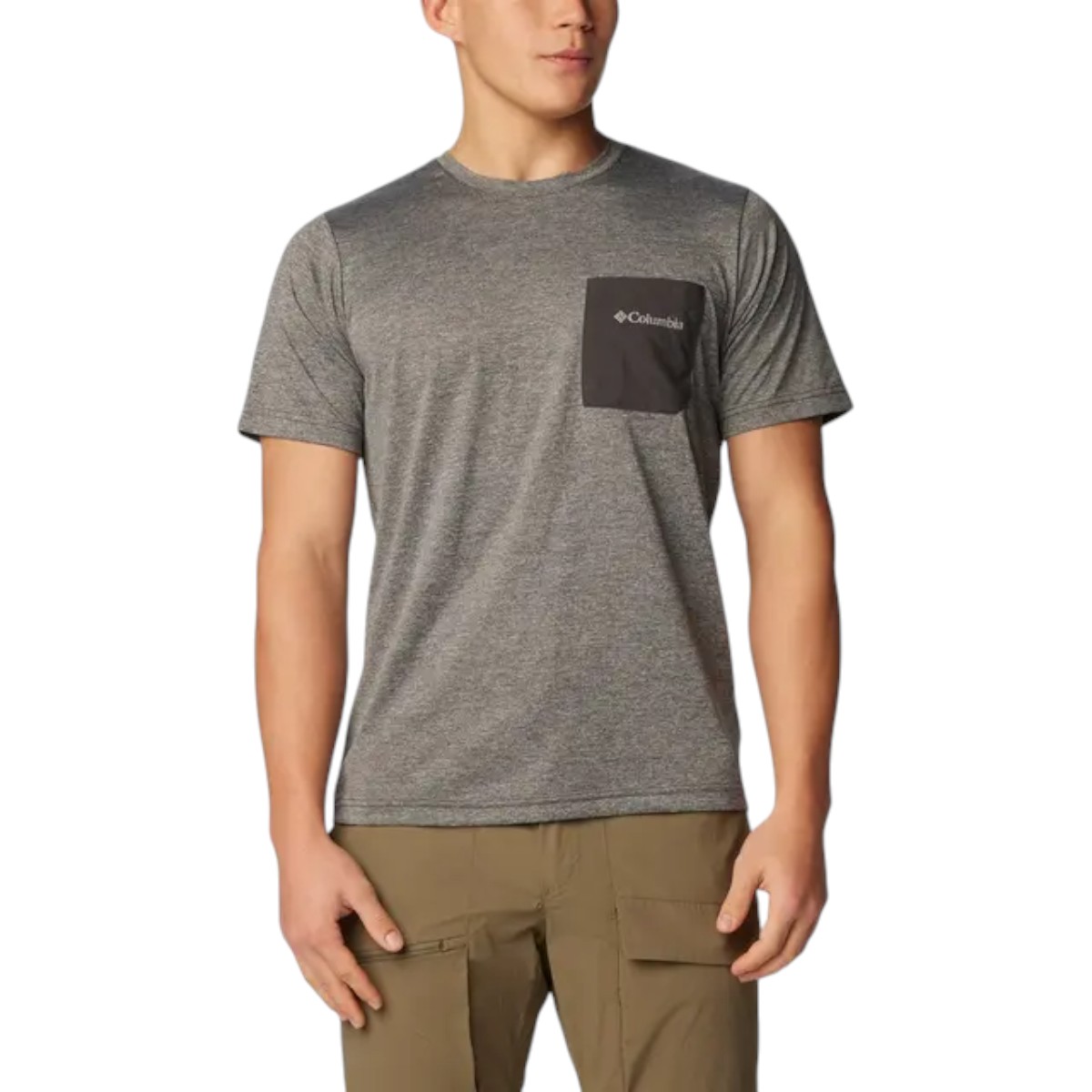 Columbia｜ (Columbia Hike Novelty Crew (2071911-010)) Men's Columbia Hike Crew Short Sleeve Shirt | Columbia