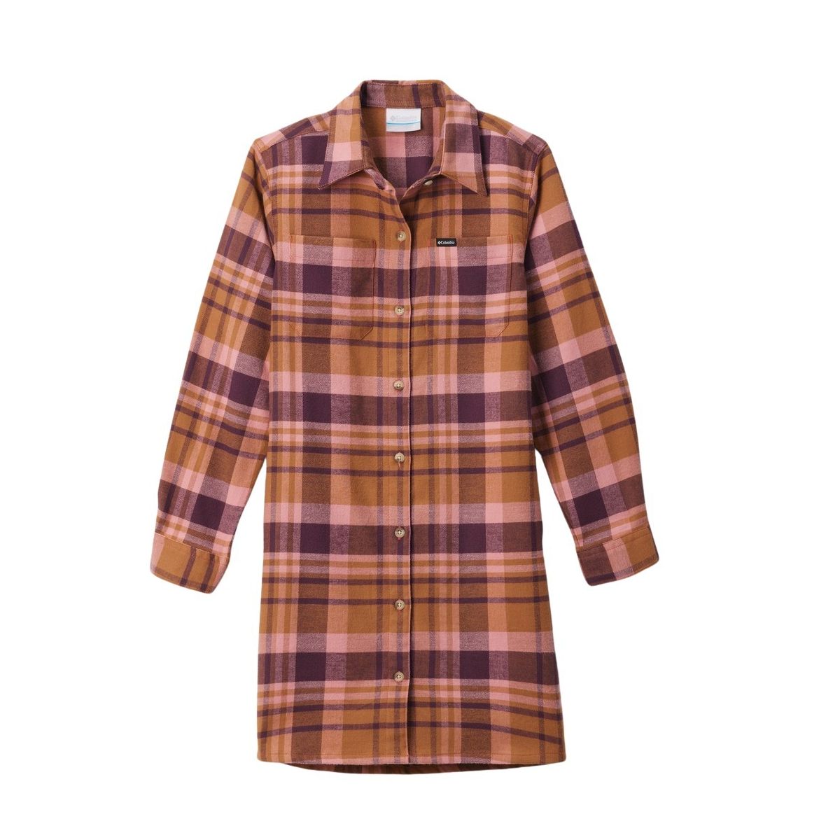 Columbia - Girls' Calico Basin Long Sleeve Flanel Dress