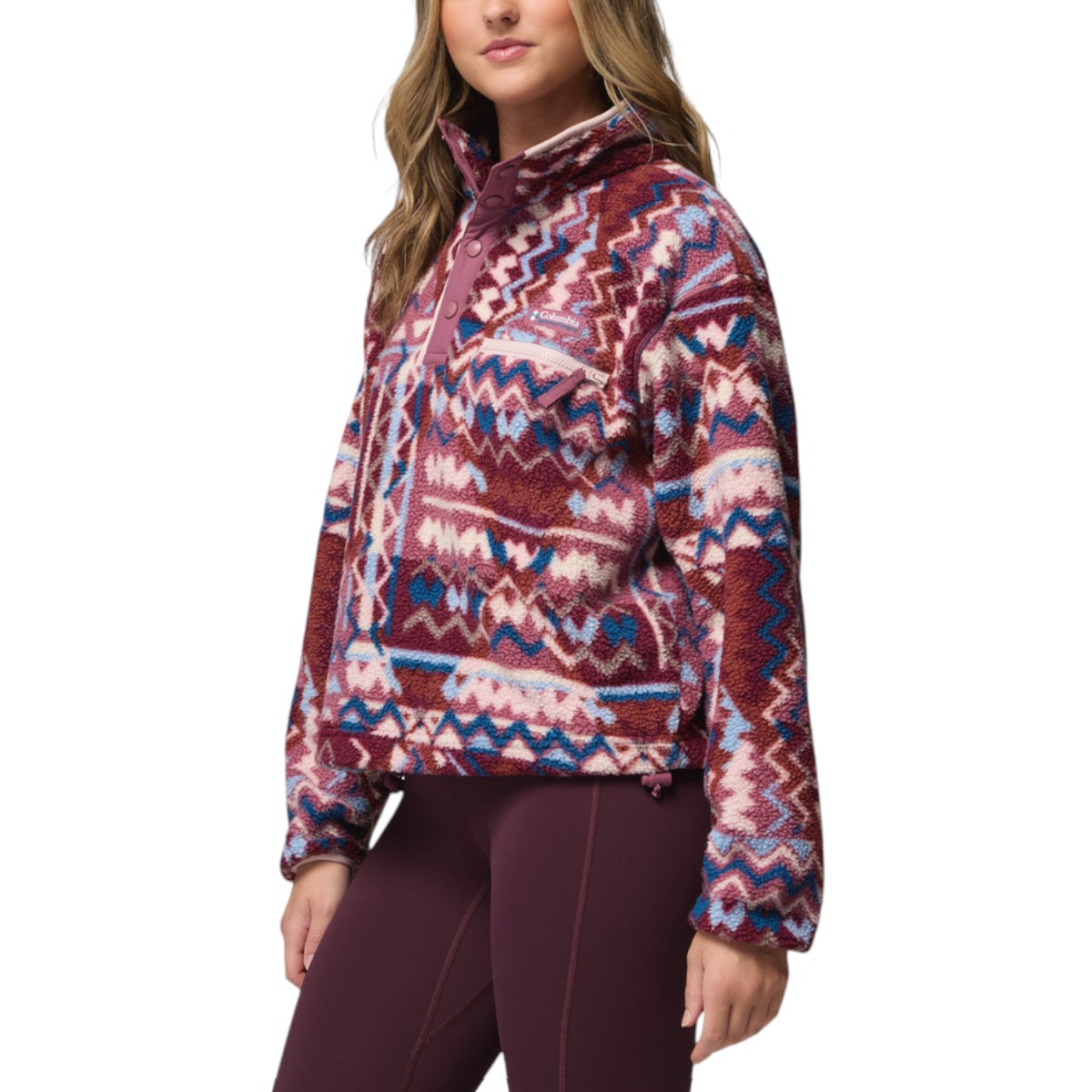 Columbia - Women's Helvetia™ II Printed Cropped Half Snap Fleece Pullover