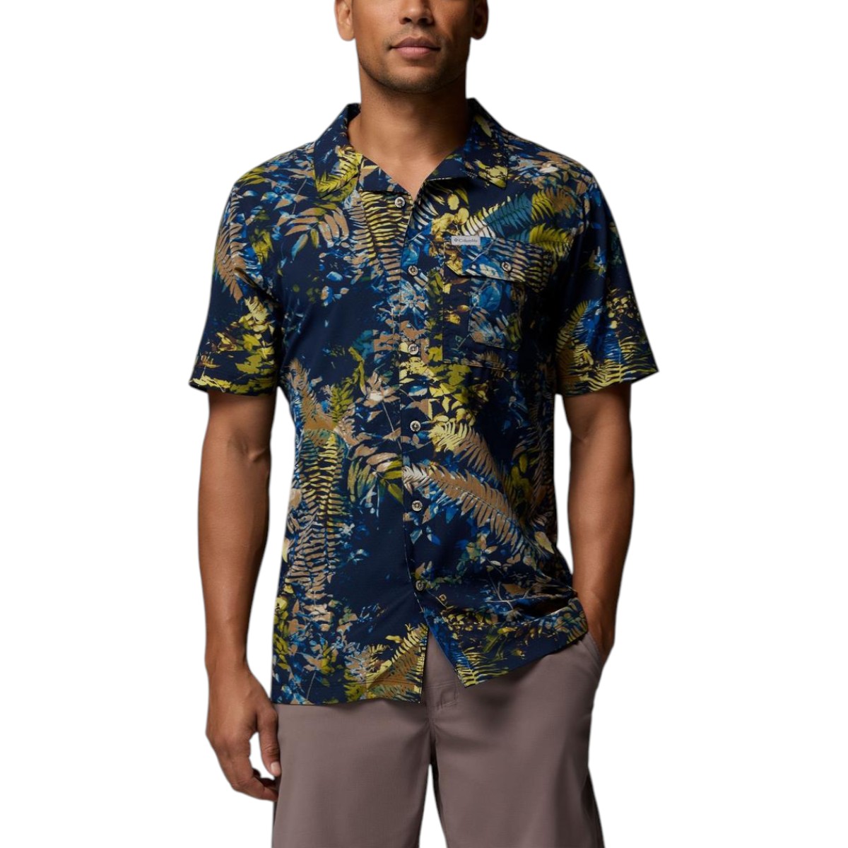 Columbia - Chemise à manches courtes imprimée Tech Trail Utility pour homme