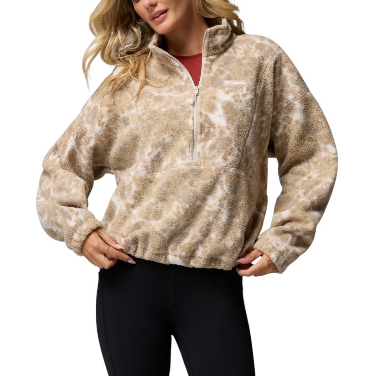 Columbia - Chandail polaire imprimé Timber Meadow MTR à demi-fermeture à glissière pour femme