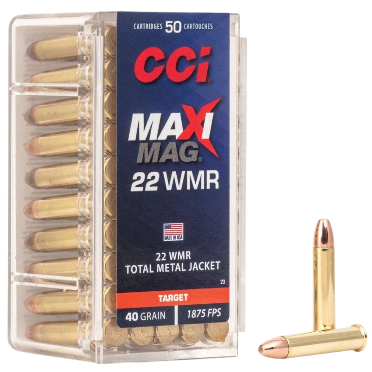 CCI Ammunition - Maxi-Mag TMJ 22 WMR 40 GR