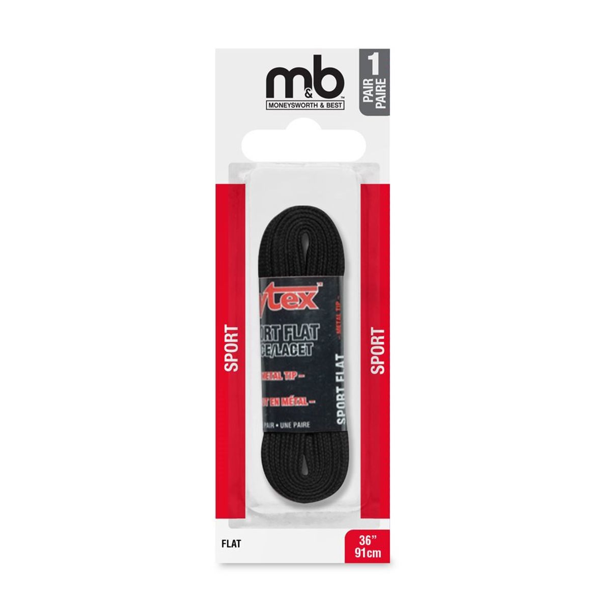 Moneysworth Best - Sport Flat Laces