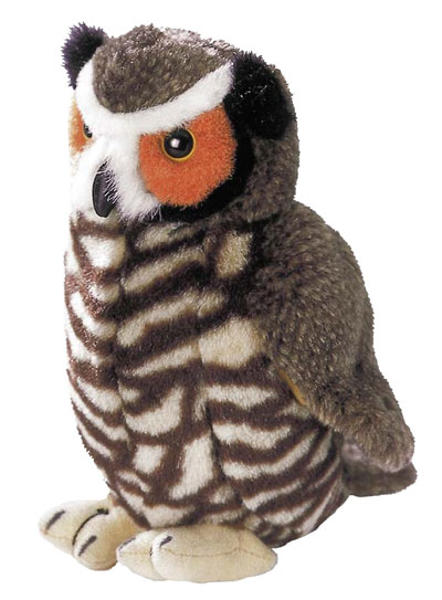 Great horned owl plush online