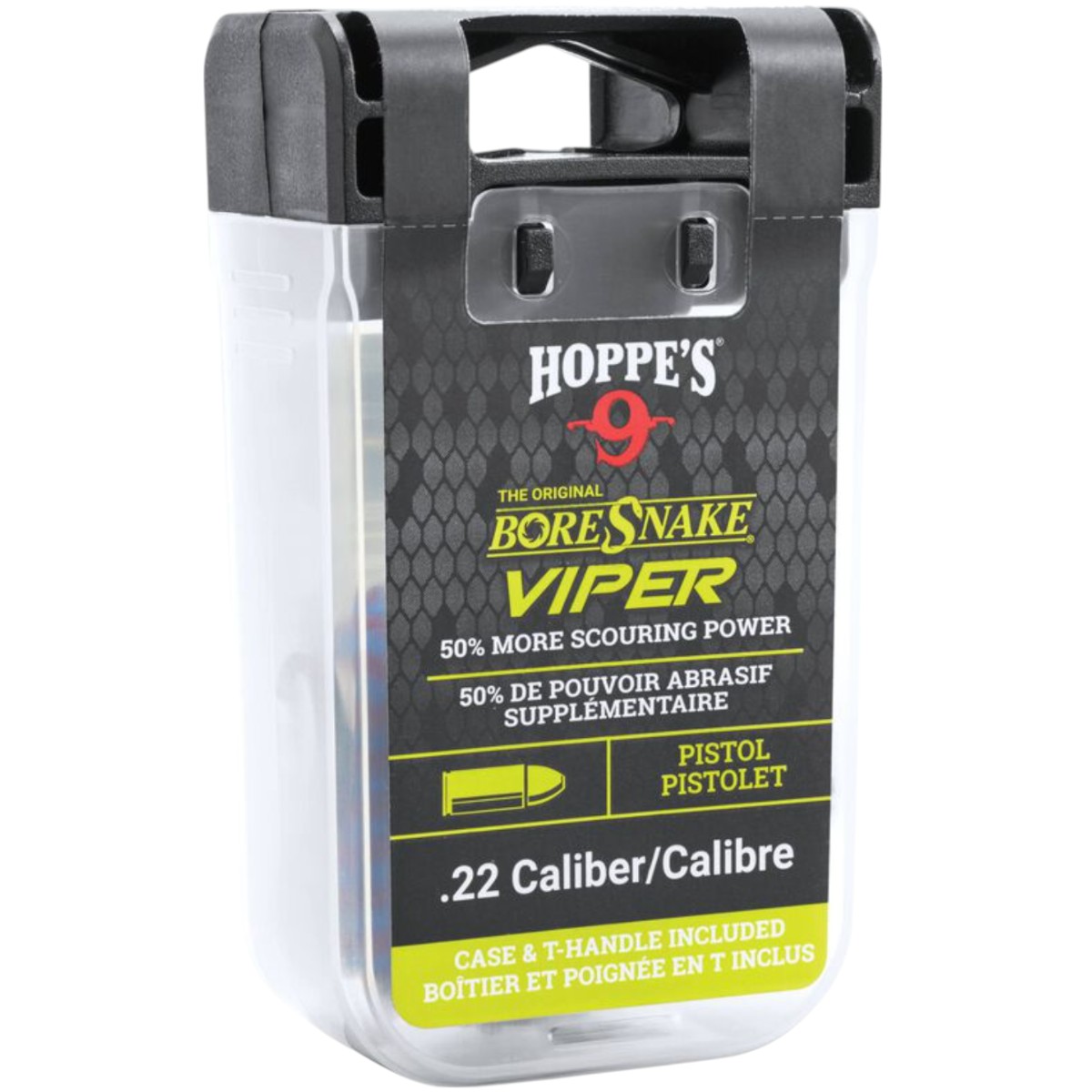 Hoppe's 9 - 22 Boresnake Viper with Den Pistol Cleaner