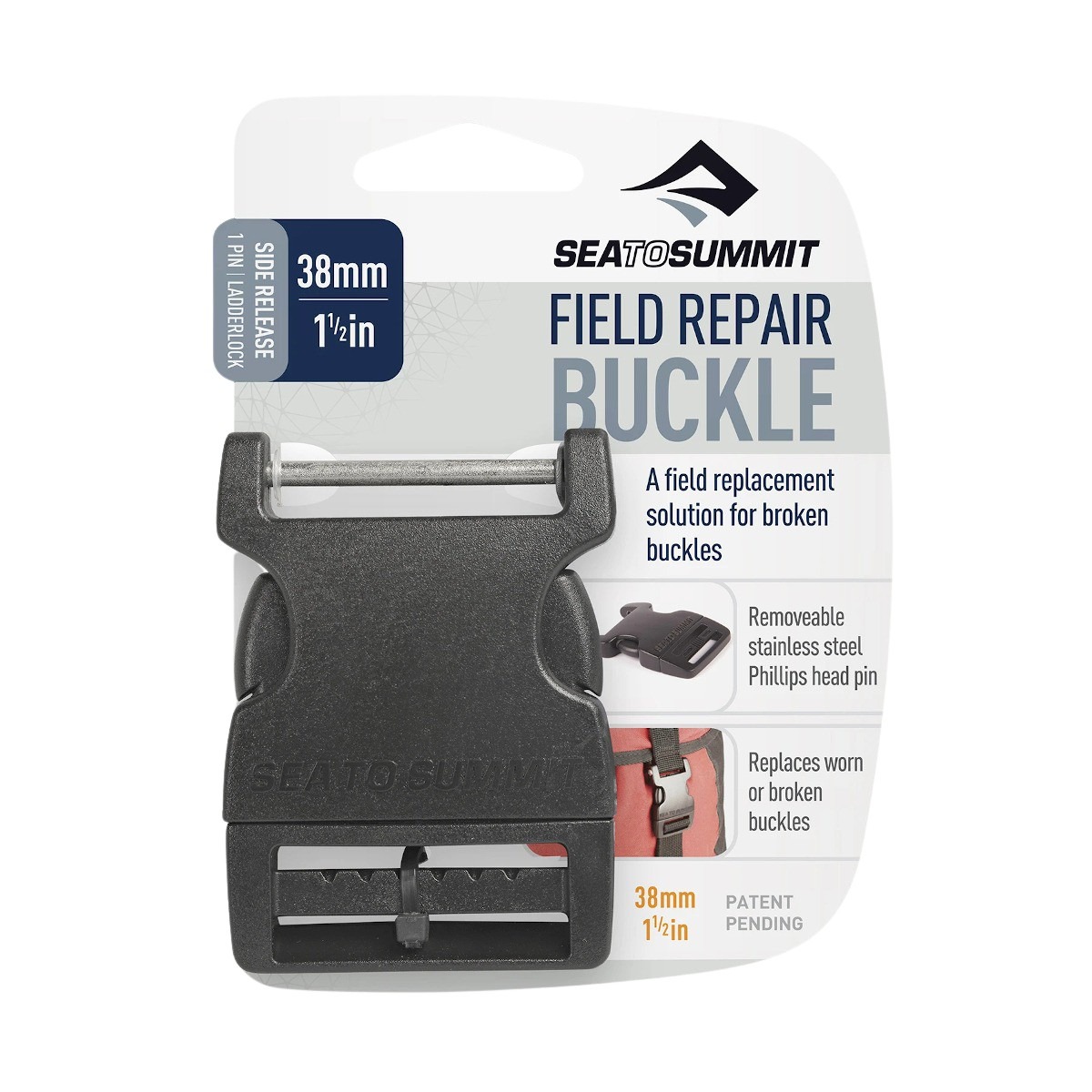 Sea to Summit - Side Release Field Repair Buckle 1 Pin 1.5"