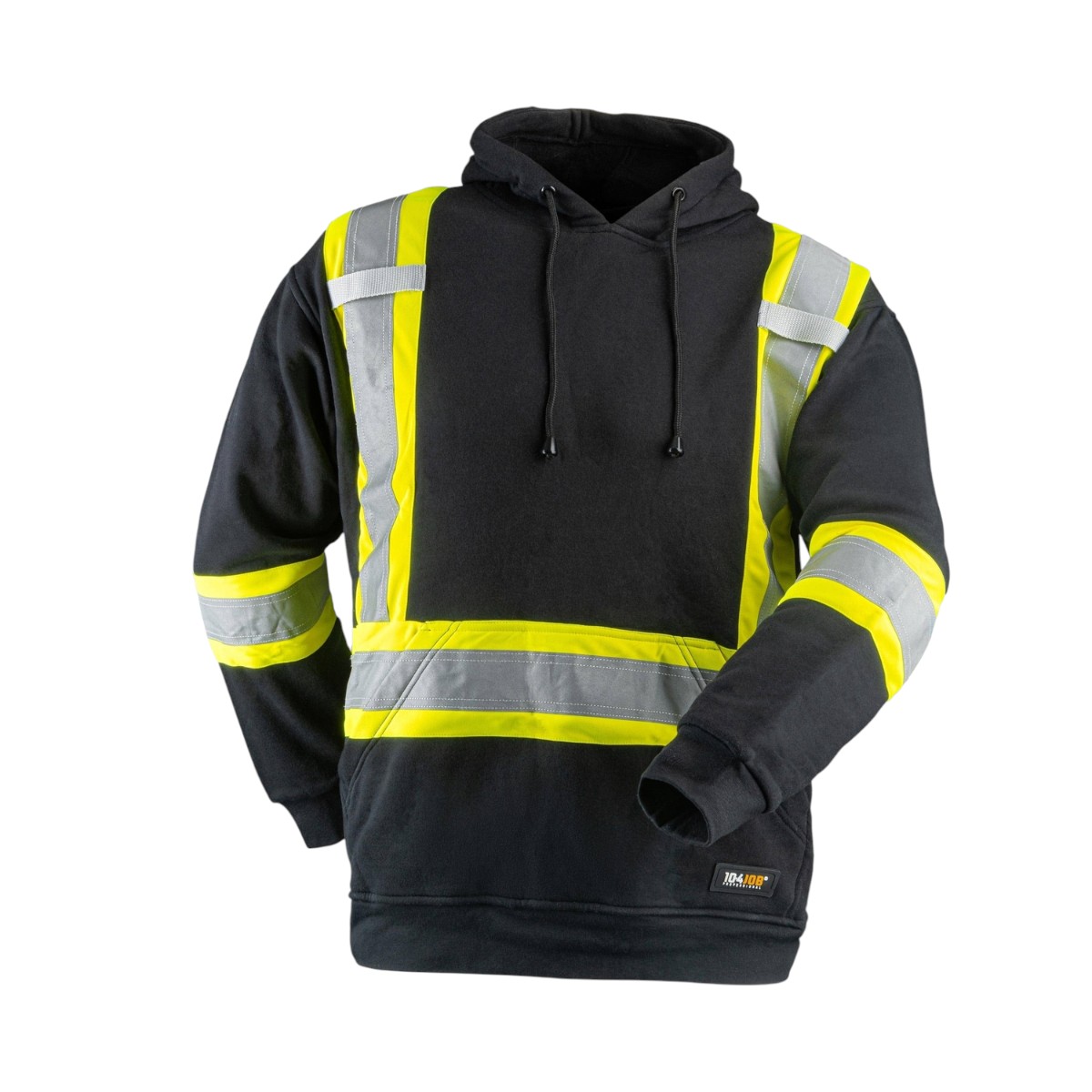 10/4 Job - High-Visibility Hoodie with Reflective Stripes
