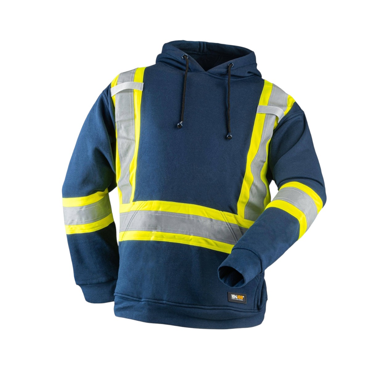 10/4 Job - High-Visibility Hoodie with Reflective Stripes