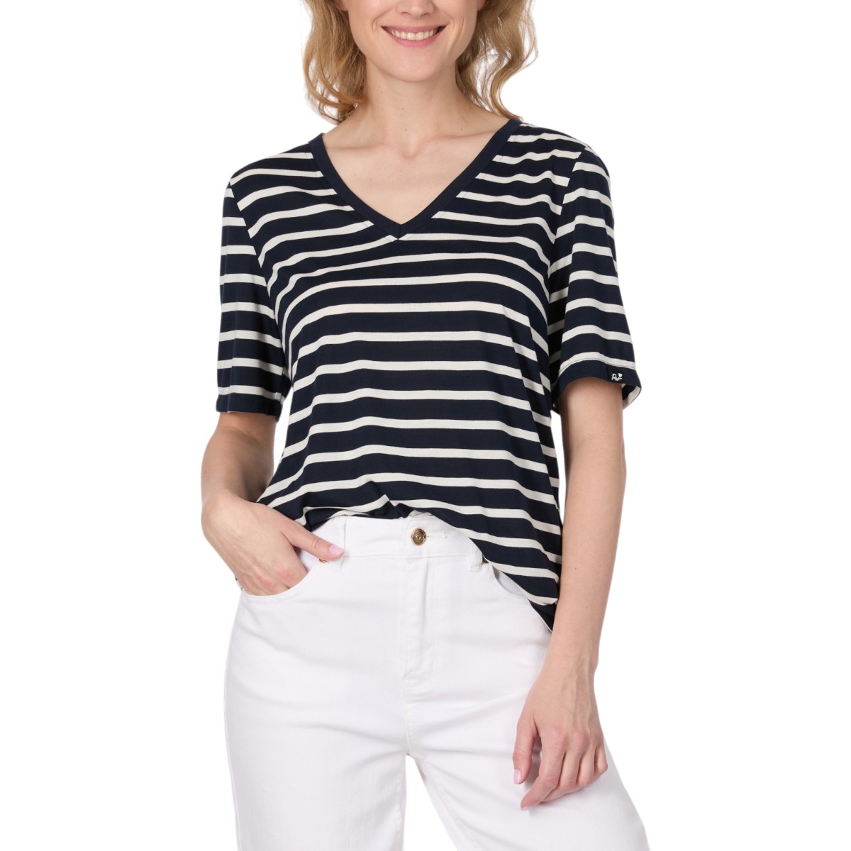 Ragwear - Women's Salvie Stripes ¾ Sleeve Shirt