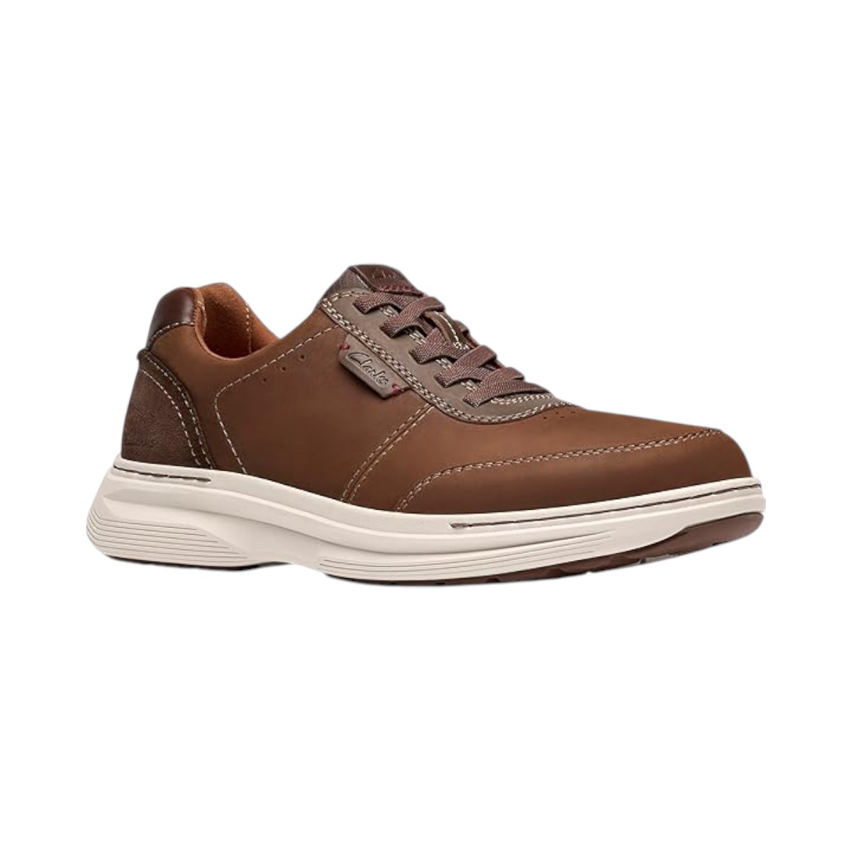 Clarks - Chaussures  Craftwell Lace Tan en cuir pour homme