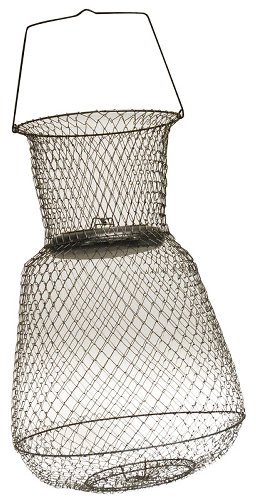 Cage à Poissons Pliable En Métal – 30,5 X 35,5 Cm, Double Porte, Pour Pêche