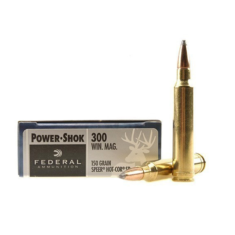 Federal Ammunition - Power-Shok Speer Hot-Cor SP .300 WIN MAG 150 GR