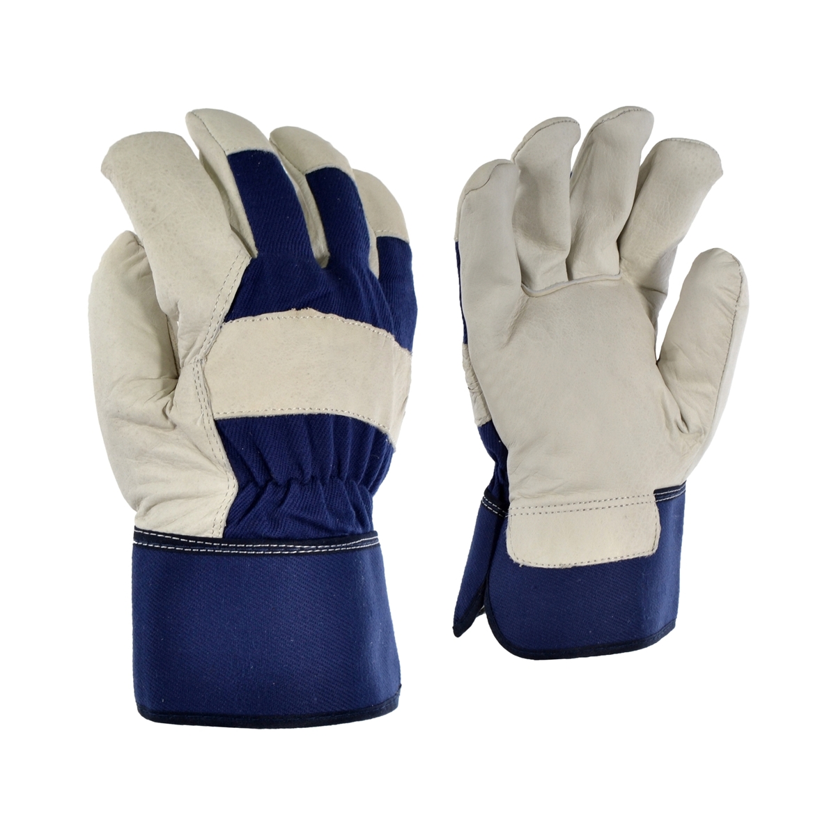 10/4 Job - Gants de travail en cuir doublés 24-67-B pour homme