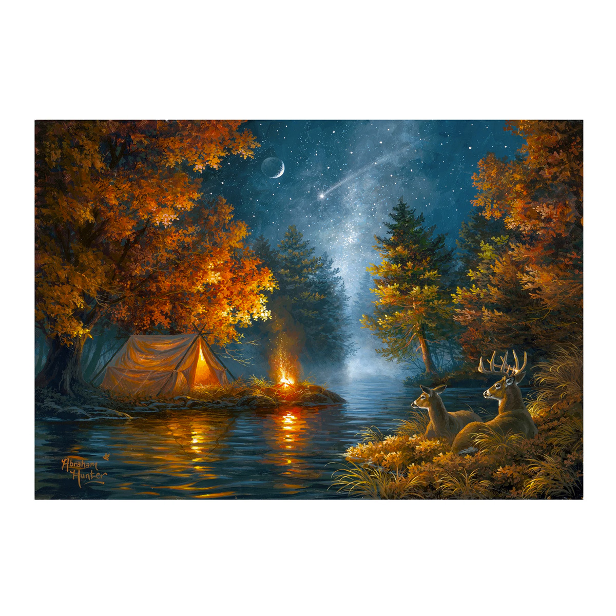 Rivers Edge Products - Wishing Upon A Star 16“ x 12” LED Canvas