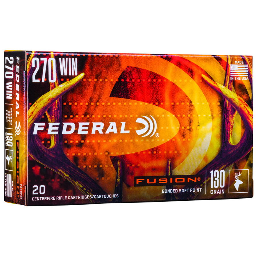 Federal Ammunition - Fusion .270 WIN 130 GR