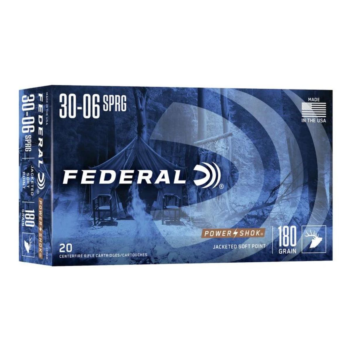 Federal Ammunition - Power-Shok SP 30-06 SPRG 180 GR