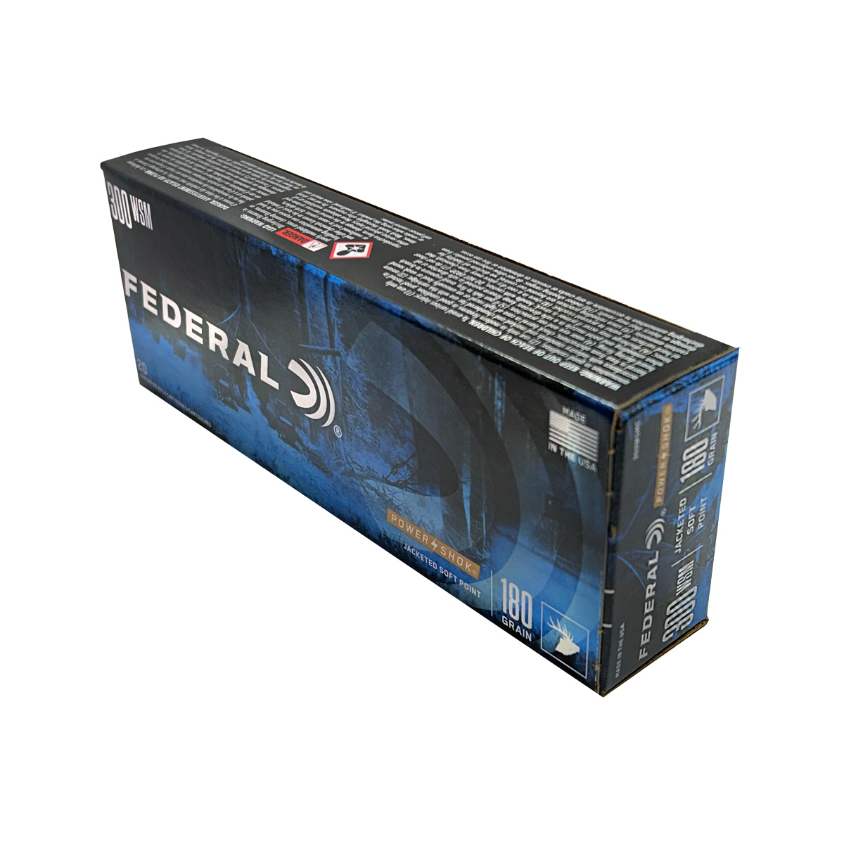 Federal Ammunition - Power-Shok Trophy Bonded Tip .300 WSM 180 GR