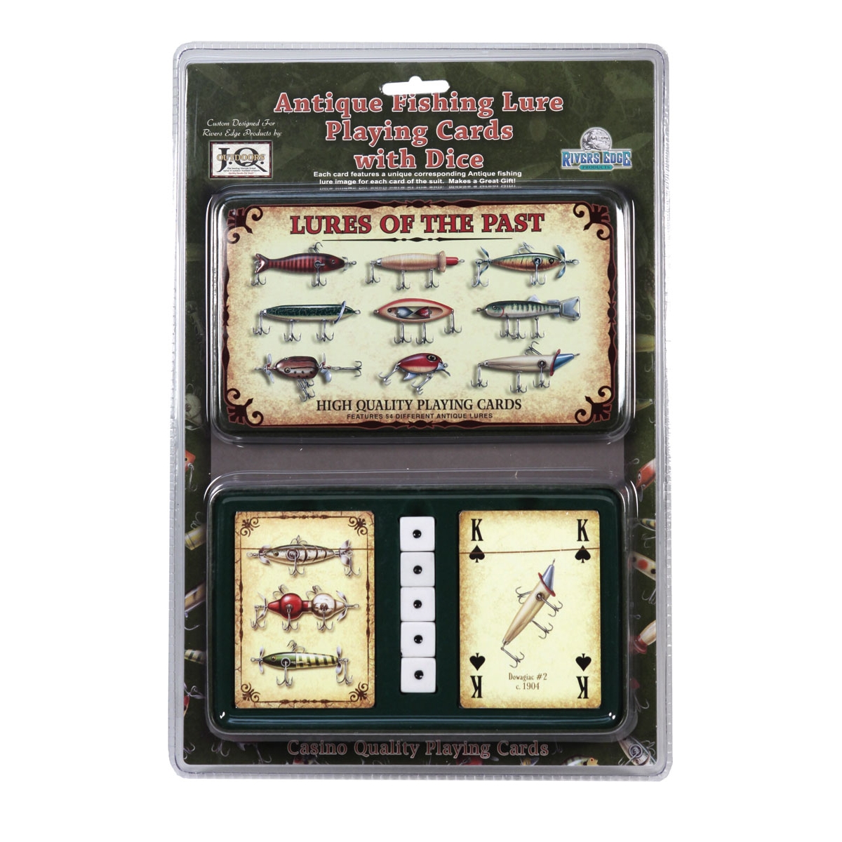 Rivers Edge Products - Playing Cards and Dices - Lures of the Past